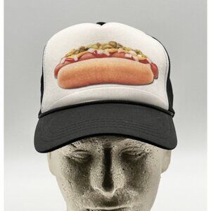 Hot Dog Funny Retro Foam Hat SnapBack Baseball Cap A New Unworn No Tags